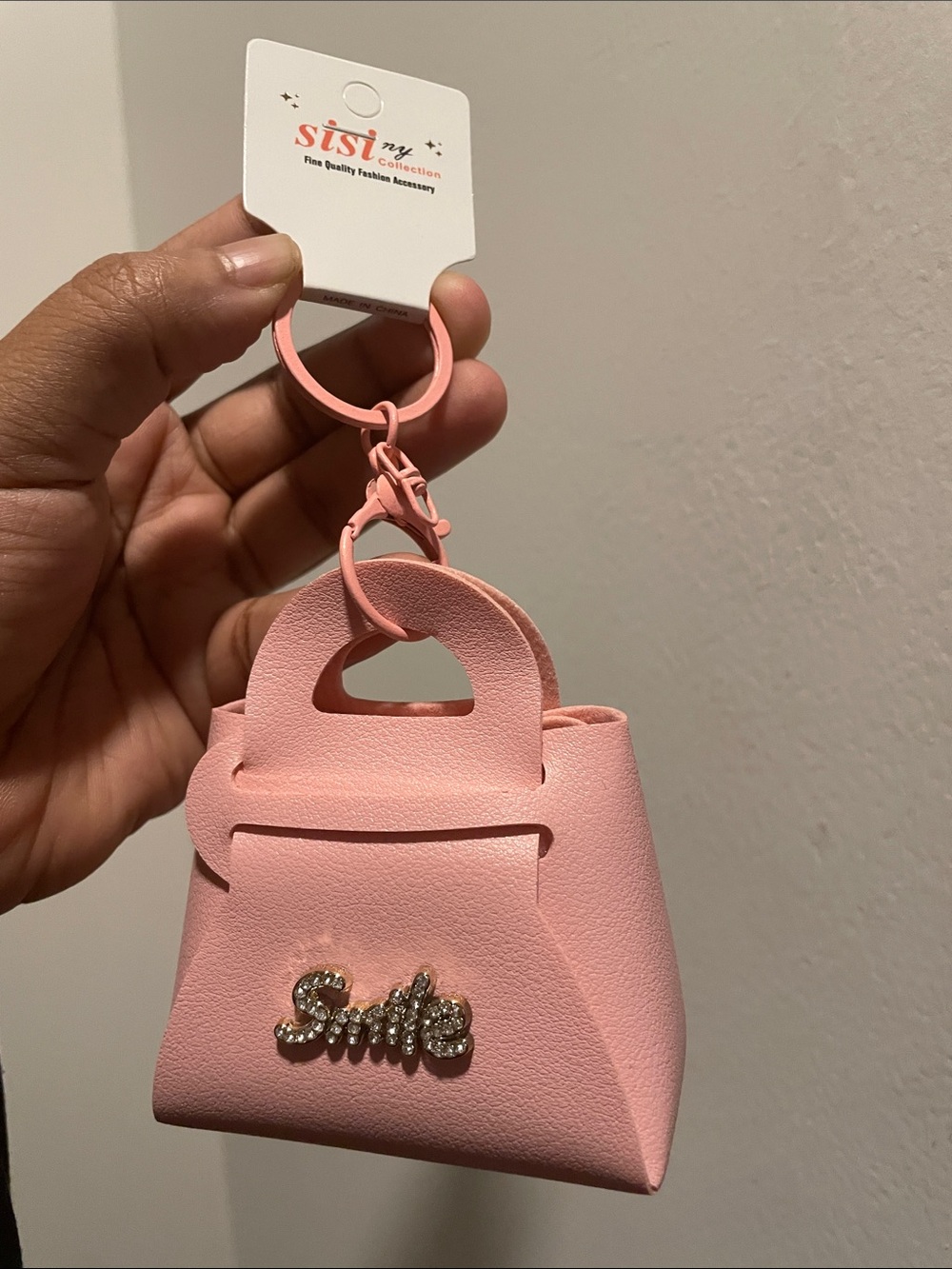 Pink Mini Purse Keychain
